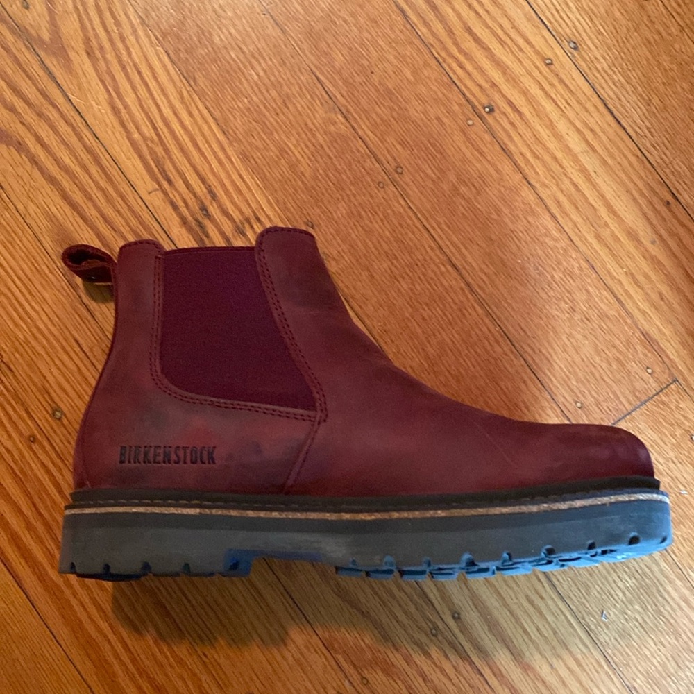 like new birkenstock stalon II 36 burgundy narrow fit